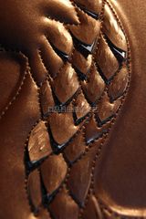 Like a fish scales Leather carving process