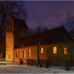 Lila Wolken über Beyendorf