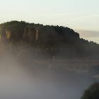 Lilienstein im Nebel