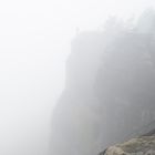 Lilienstein im Nebel