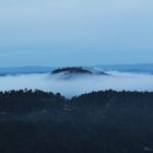 Lilienstein im Nebel