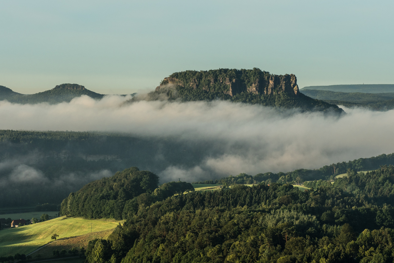 Lilienstein Morgennebel