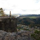 Lilienstein Plateau mit Obelisk