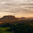 Lilienstein, Sächsische Schweiz, goldene Stunde