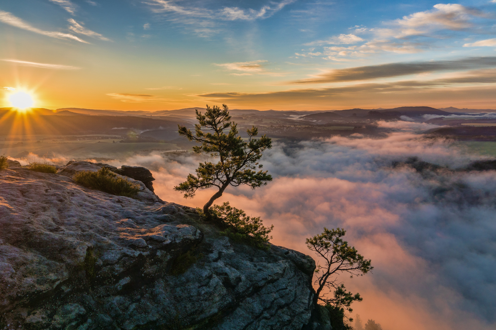 Lilienstein Sonnenaufgang