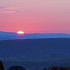 Lilienstein  und die Bärensteine flankieren den Sonnenaufgang...