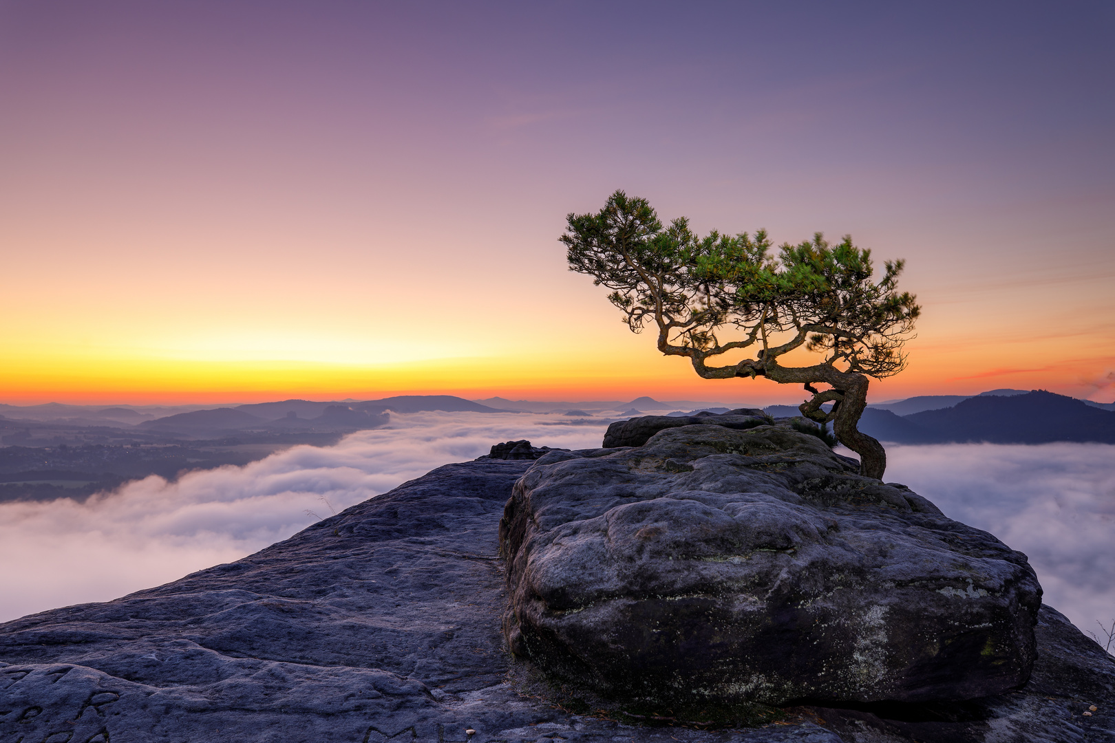 Lilienstein zum Sonnenaufgang