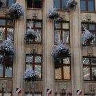 Lille - La Grande roue de Noel_Reflet de roue sur la façade de La Voix du Nord