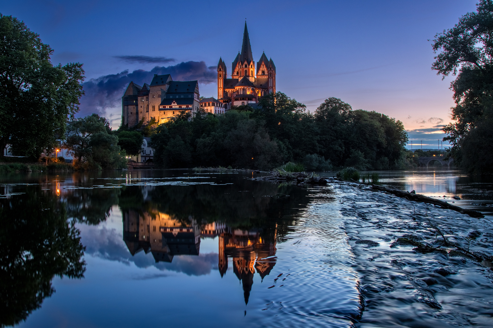 Limburg during the blue hour