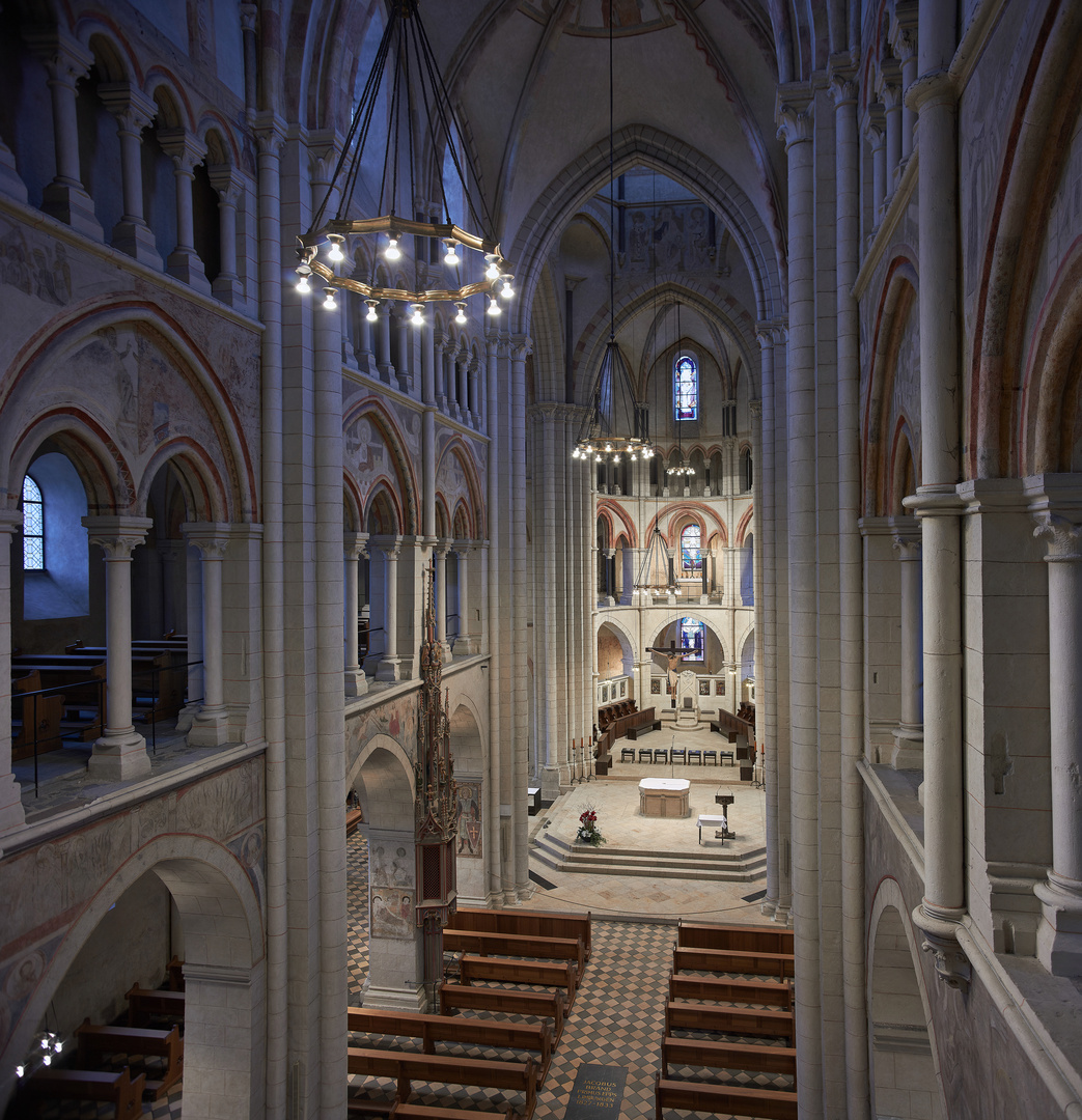 Limburger Dom Innenansicht von Empore