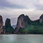 Lime stones at the Ha Long Bay