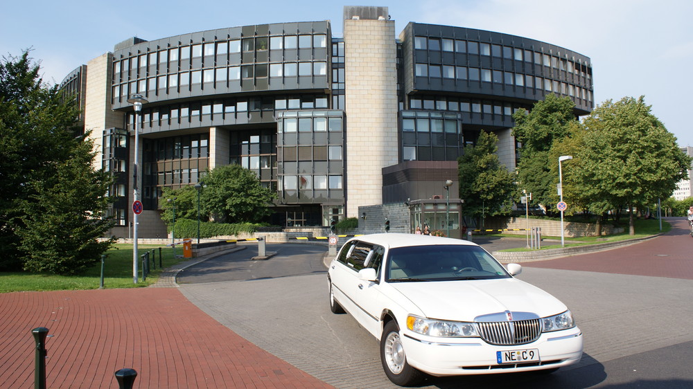 Limo vor dem Landtag