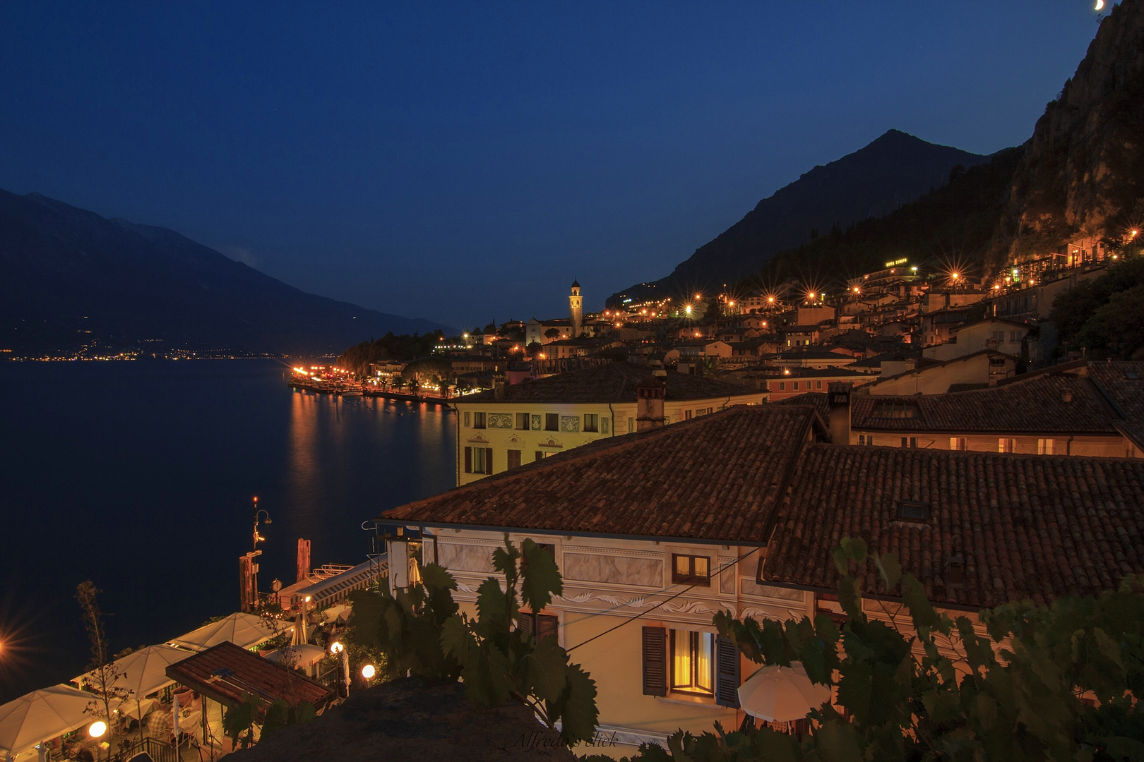 Limone,am Garda See bei Nacht