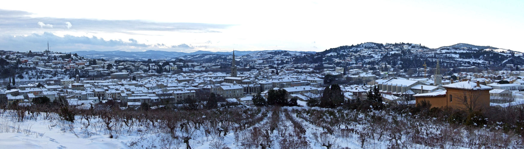 Limoux sous la neige