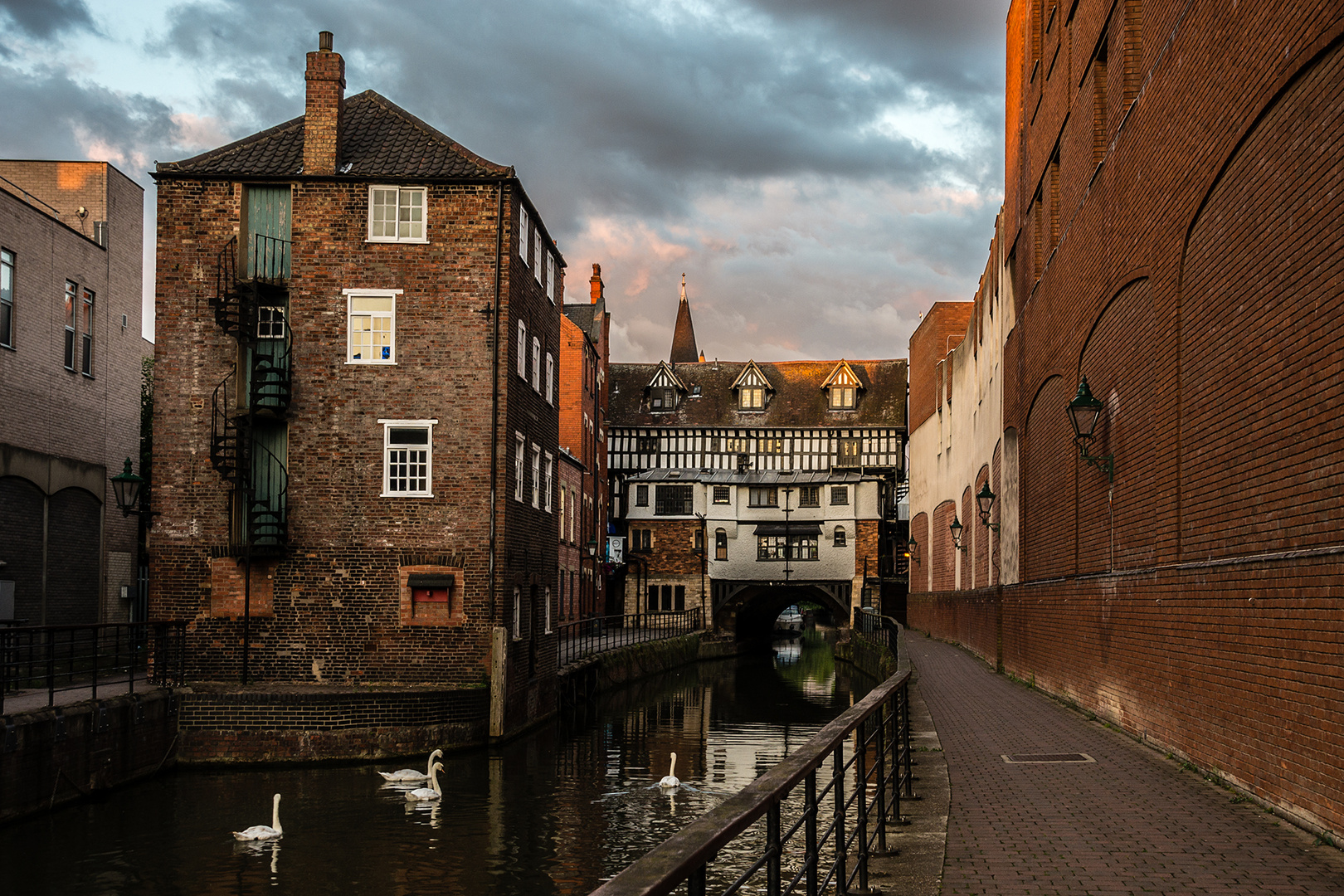 Lincoln - Canal und High Street Bridge