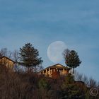 L'incontro tra la luna e Il Santuario degli Alpini