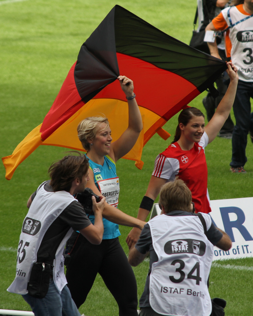 Linda Stahl und Christina Obergföll