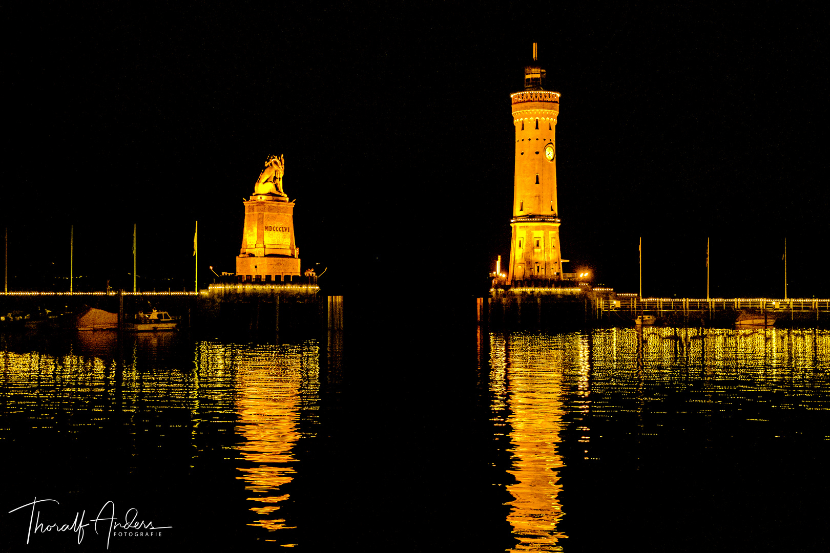 Lindau am Bodensee, Hafeneinfahrt, Oktober 2020