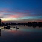 Lindau am Bodensee in der Abenddämmerung