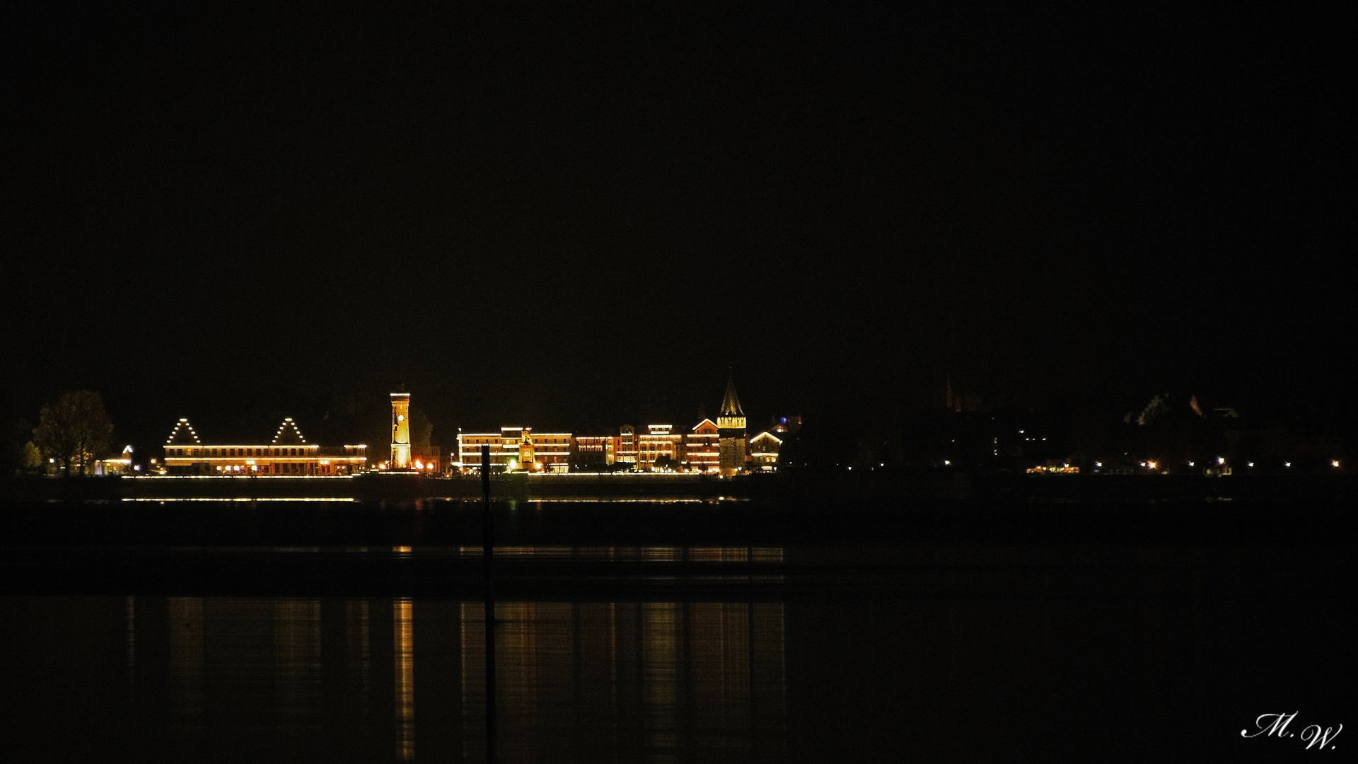 Lindau bei Nacht