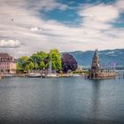 Lindau: der Bayerische Löwe am Schwäbischen Meer.