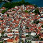 Lindau downtown view from the air