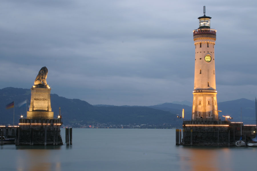 Lindau in der Dämmerung