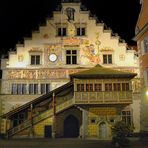Lindau: Rathaus bei Nacht