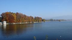 Lindau See und Pfänder im Herbst