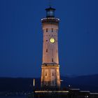 Lindau Uhrturm bei Nacht