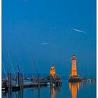 Lindauer Hafen zur "blue hour"