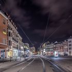 Lindenauer Markt (Leipzig) bei Nacht