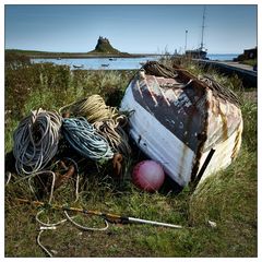 Lindesfarne Castle view from Holy Island