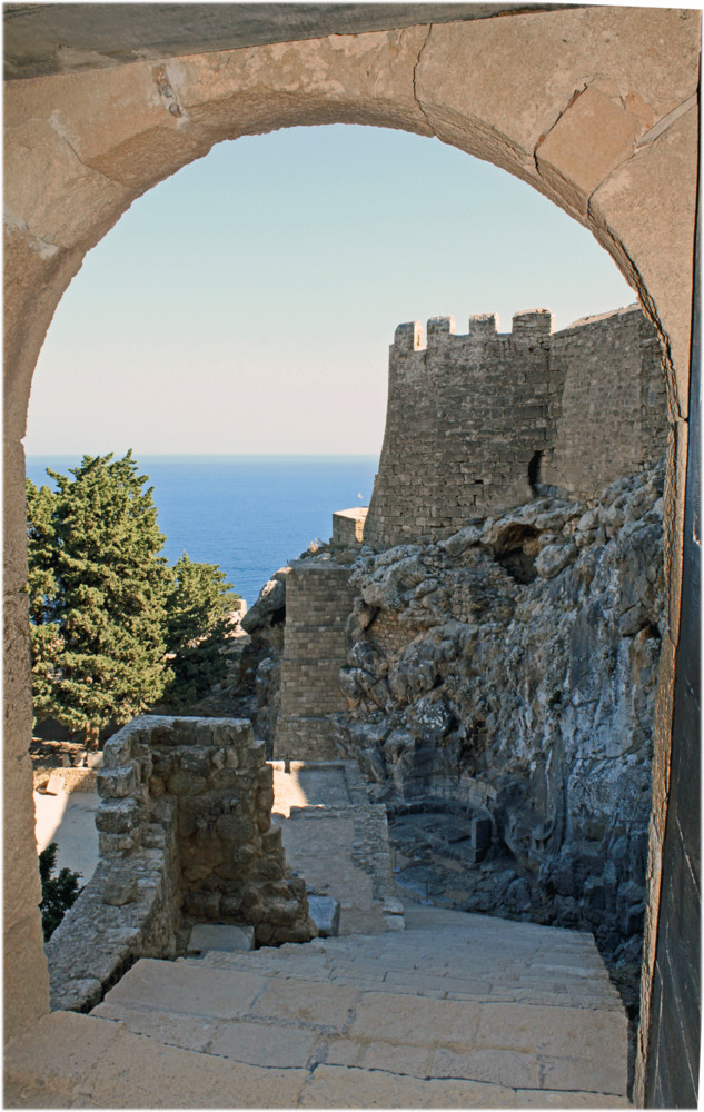 Lindos - Blick aus dem Burgtor