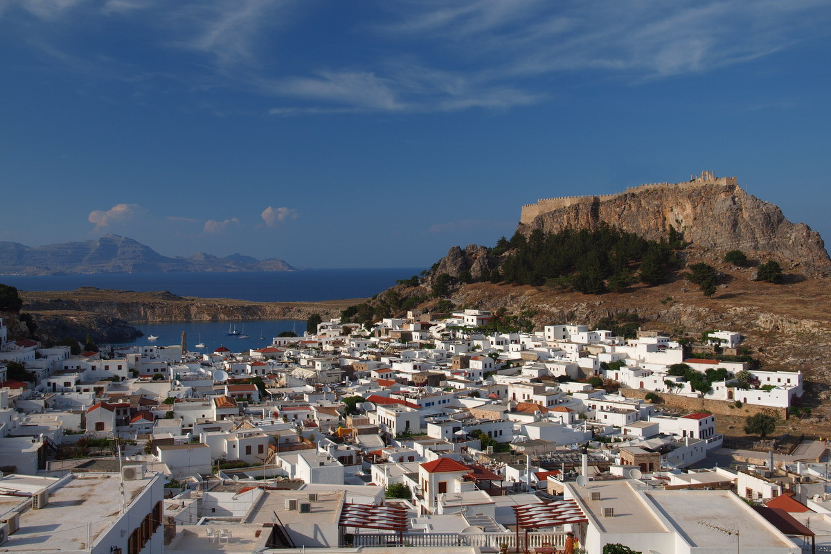 Lindos mit Akropolis