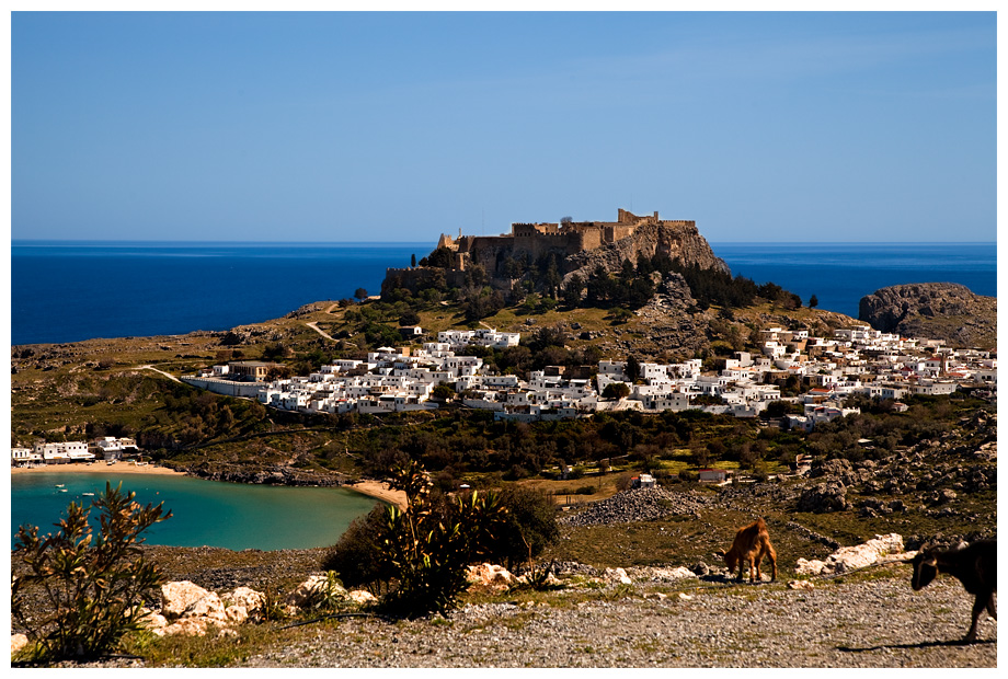 Lindos mit Akropolis