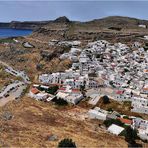 Lindos von der Akropolis