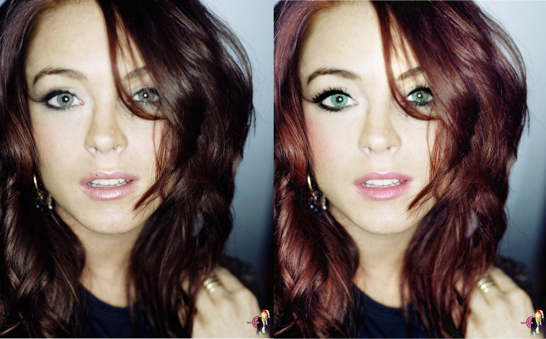 lindsay lohan retouche