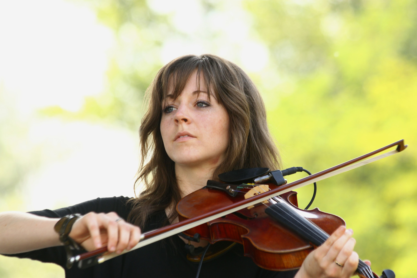 Lindsey Stirling durante le prove, NovaAria 2012