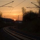 lines at sunset