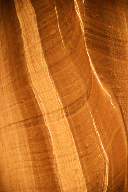 Lines im Upper Antelope Canyon, bei Page, Arizona, USA