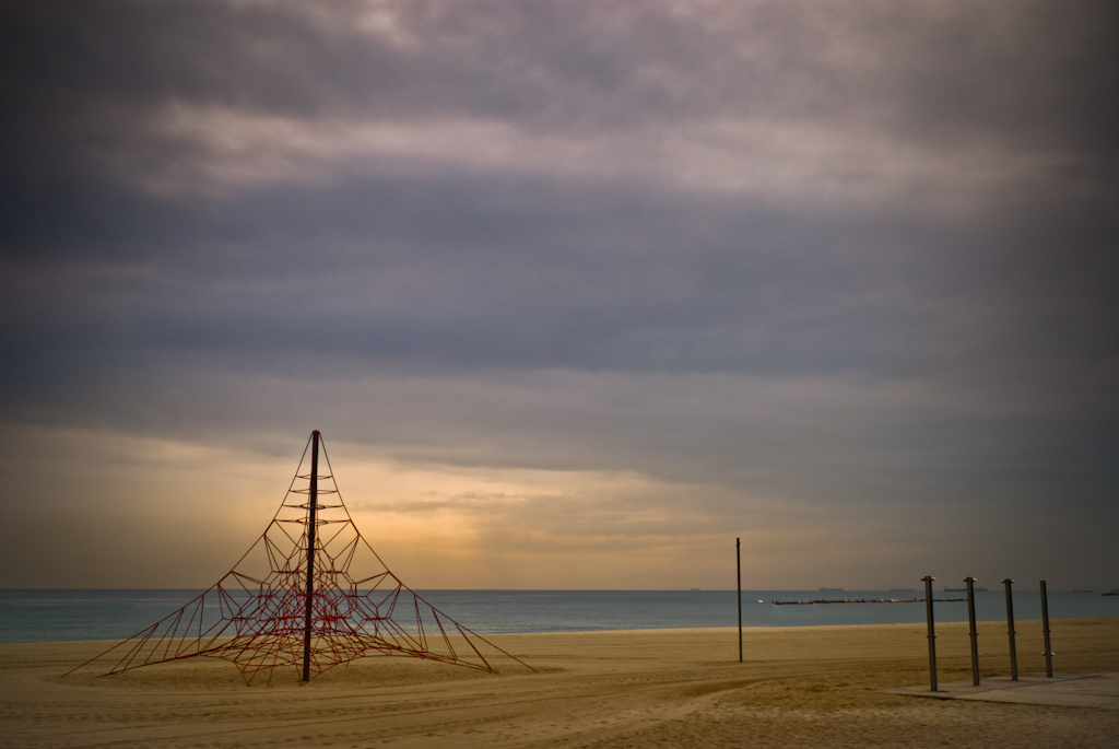 lines on beach