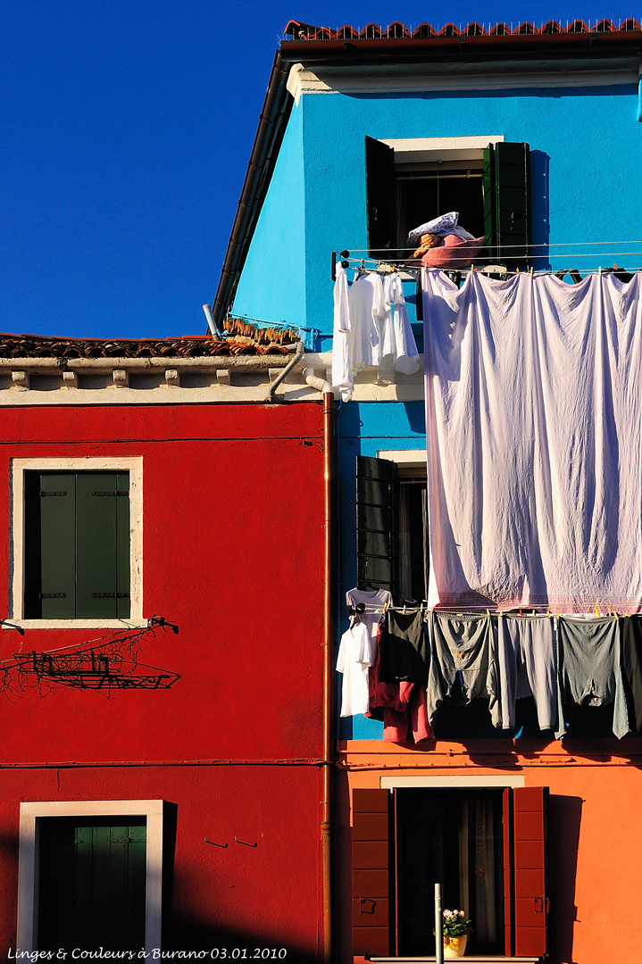 Linges & Couleurs à Burano (03.01.2010)