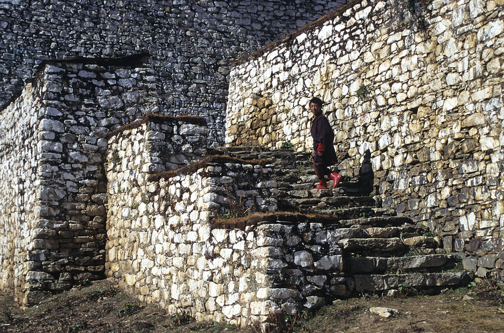 Lingshi-Dzong in Bhutan