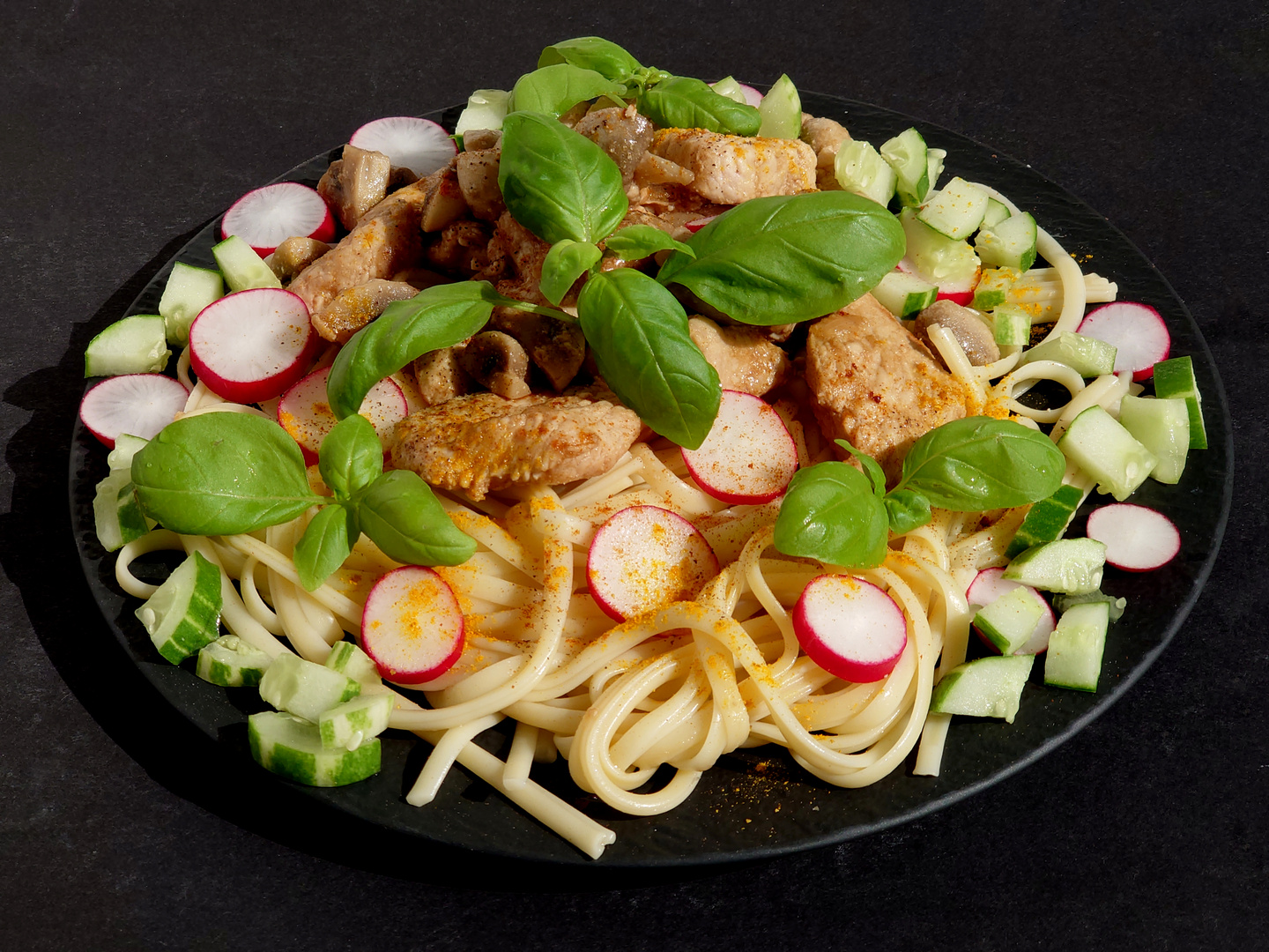 Linguine mit Putenfleisch 