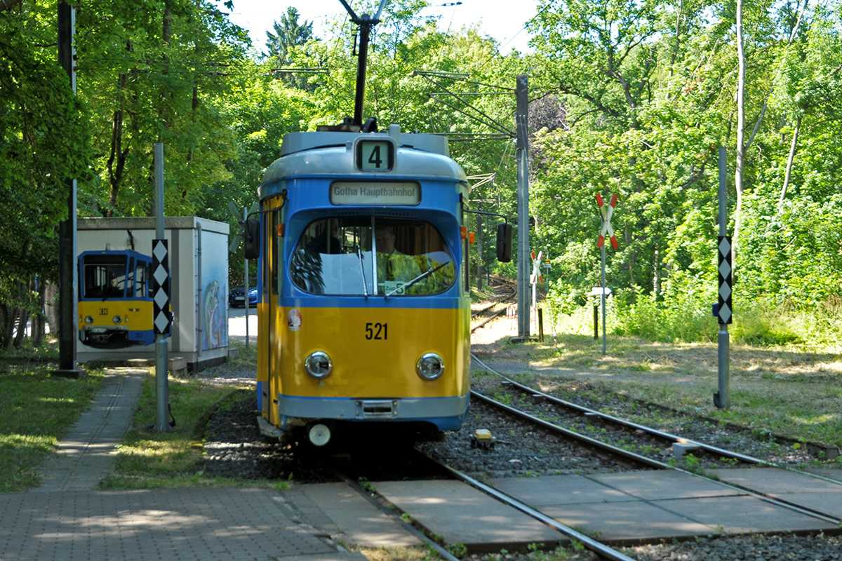 Linie 4 nach Gotha - Hauptbahnhof