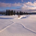 Linien im Schnee