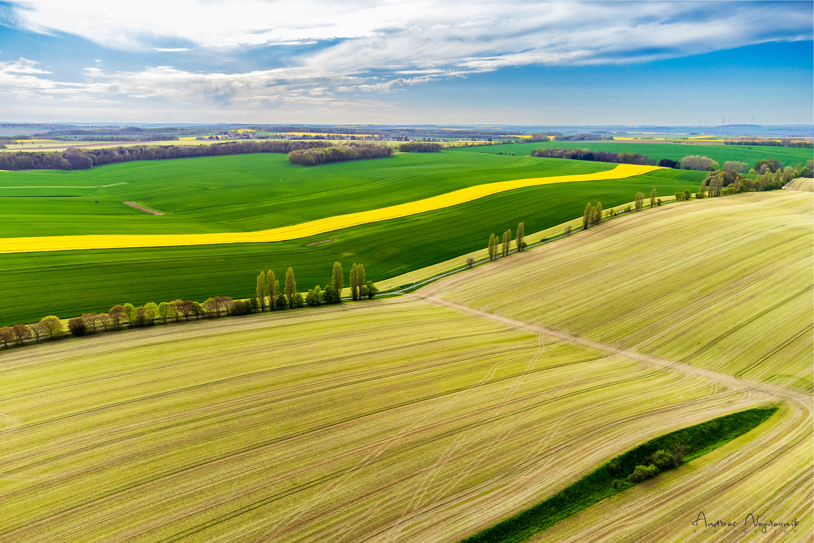 Linien in Wellenform