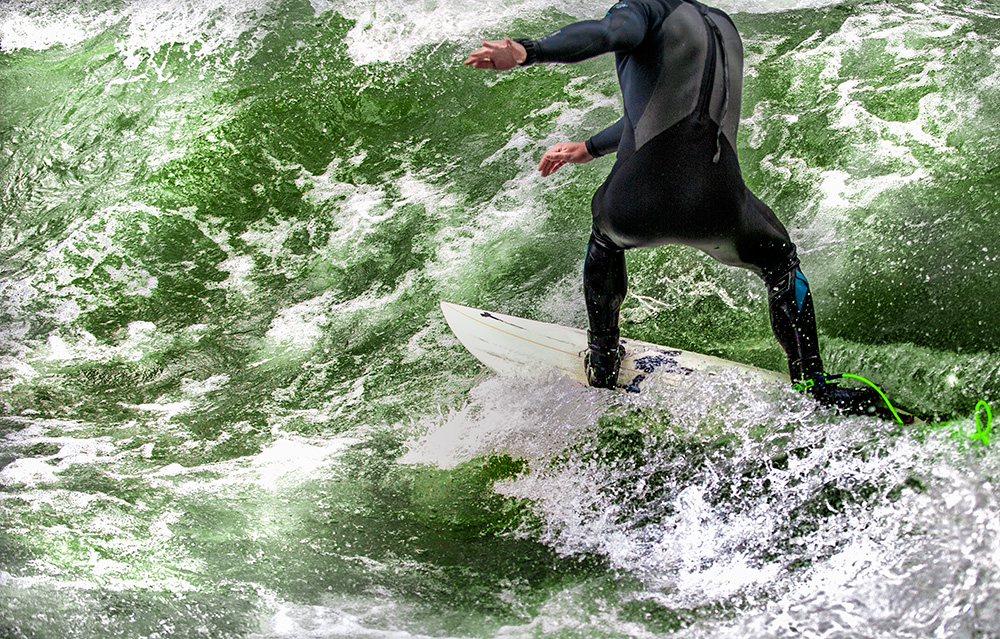 Linkabbieger - beheaded - auf dem Eisbach