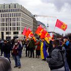 Linke Splittergruppe auf dem Pariser Platz